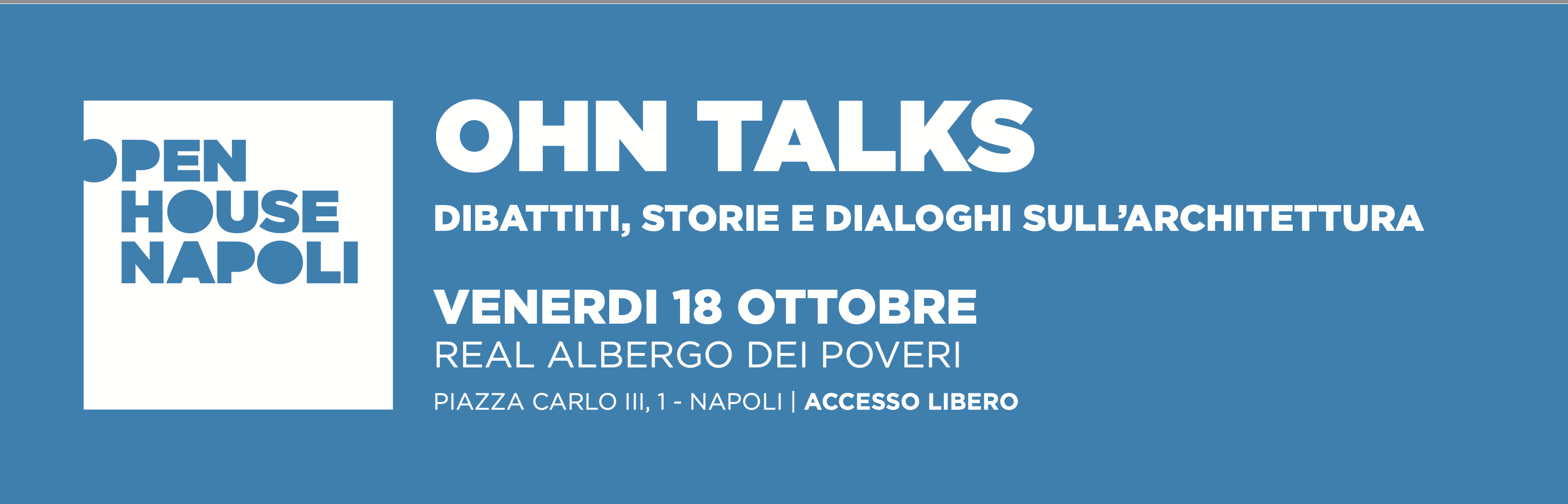 Open House Napoli, sesta edizione, venerdì 18 ottobre 2024