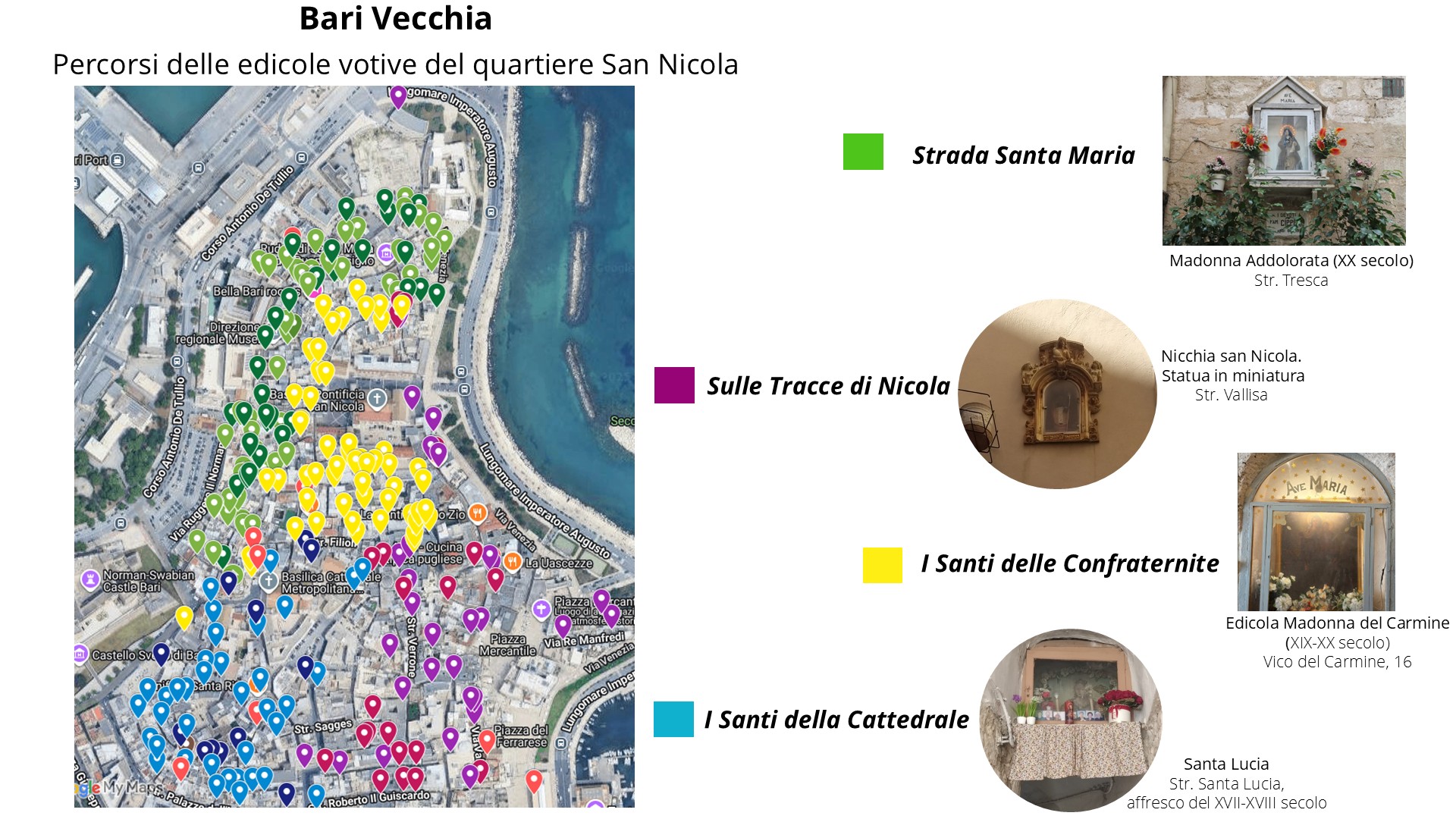 Arte sacra di strada tra tradizione contemporanea e ipermodernità nella città vecchia di Bari